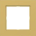 Hager WAD6120C08 LED-Rahmen 1fach, A.1, gold, metallisch 