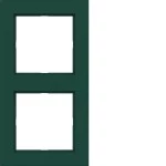 Hager WAD6200C07 Rahmen 2fach, A.1, jade, halbglänzend 