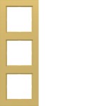 Hager WAD6300C08 Rahmen 3fach, A.1, gold, metallisch 