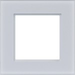 Hager WAD8100GWM Rahmen 1fach, A.8, Glas lichtweiß matt 