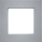 Hager WAD8120X10 LED-Rahmen 1fach, A.8, concrete stone, glatter Beton 