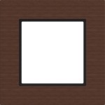 Hager WAD8120X13 LED-Rahmen 1fach, A.8, umber wood, Wenge-Holz 