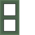 Hager WAD8200X02 Rahmen 2fach, A.8, forest glass, Milchglas 
