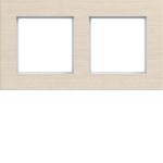 Hager WAD8200X12H Rahmen 2fach waagerecht, A.8, drift wood, Koto-Holz 
