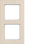 Hager WAD8200X12V Rahmen 2fach senkrecht, A.8, drift wood, Koto-Holz 
