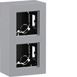 Hager WAD8210TA Gehäuse 2fach, hohe Ausführung, AP, A.8, titan metallisch, lackiert 