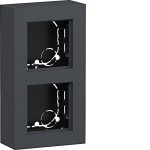 Hager WAD8211AT Gehäuse 2fach, flache Ausführung, AP, A.8, anthrazit matt, lackiert 