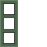Hager WAD8300X02 Rahmen 3fach, A.8, forest glass, Milchglas 