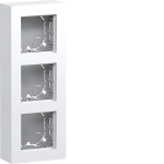 Hager WAD8311WG Gehäuse 3fach, flache Ausführung, AP, A.8, lichtweiß glänzend 