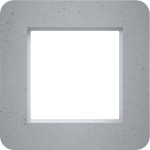 Hager WAD9100X10 Rahmen 1fach, C.8, concrete stone, glatter Beton 