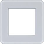 Hager WAD9120GWM LED-Rahmen 1fach, C.8, Glas lichtweiß matt 