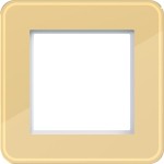 Hager WAD9120X01 LED-Rahmen 1fach, C.8, gilded glass, Hochglanzglas 