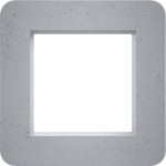 Hager WAD9120X10 LED-Rahmen 1fach, C.8, concrete stone, glatter Beton 
