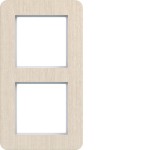 Hager WAD9200X12V Rahmen 2fach senkrecht, C.8, drift wood, Koto-Holz 