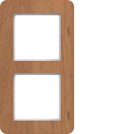 Hager WAD9200X14V Rahmen 2fach senkrecht, C.8, natural wood, Eichenholz 