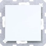 Hager WAF1001WG Blindverschluss mit Zentralstück, Ax/Cx, lichtweiß glänzend 