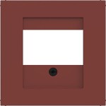 Hager WAF1104C05 Zentralstück mit Ausschnitt für TAE, Lautsprecher, USB, Ax/Cx, carmin, hg 