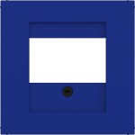 Hager WAF1104C14 Zentralstück mit Ausschnitt für TAE, Lautsprecher, USB, Ax/Cx, cobalt, matt 