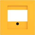 Hager WAF1104C16 Zentralstück mit Ausschnitt für TAE, Lautsprecher, USB, Ax/Cx, saffron, matt 