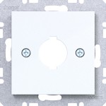 Hager WAF1171WG Zentralstück für Melde- u. Befehlsg. Ø 18,8 mm, Ax/Cx, lichtweiß gl 