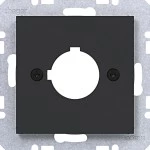 Hager WAF1172BM Zentralst. f. Melde- u. Befehlsger. Ø 22,5mm, Ax/Cx, n.schwarz matt 
