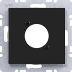 Hager WAF1177BG Zentralstück für XLR Steckverbinder D-Serie, Ax/Cx, n.schwarz gl 