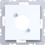 Hager WAF1177WG Zentralstück für XLR Steckverbinder D-Serie, Ax/Cx, lichtweiß gl 