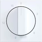 Hager WAF1314WM Zentralstück für mechanische Zeitschaltuhr 0-15 min, Ax/Cx, lichtweiß matt 