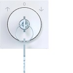 Hager WAF1321WG Z.-st. m. Schloss u. Tast-Rast f. Jal.-Schlüss., 3 St., Ax/Cx, lichtweiß glänz 