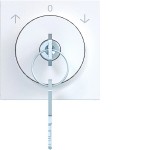 Hager WAF1321WM Z.-st. m. Schloss u. Tast-Rast f. Jal.-Schlüss., 3 St., Ax/Cx, lichtweiß matt 