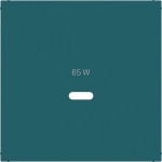 Hager WAF1511C09 Zentralstück für Ladesteckdose USB-C Power Modul, Ax/Cx, azure, matt 