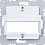 Hager WAF2163WG Zentralplatte für Reichle&De-Massari Einzelmod., A.x/C.x, lichtweiß gl 