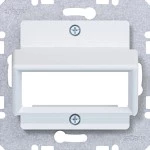 Hager WAF2163WM Zentralplatte für Reichle&De-Massari Einzelmod., A.x/C.x, lichtweiß mt 
