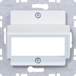 Hager WAF2190WM Zentralplatte für Reichle&De-Massari Doppelmodul, A.x/C.x, liweiß matt 