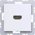 Hager WAF4379WM High Definition Steckdose HDMI HDMI, A.x/C.x, lichtweiß matt 