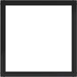Hager WAF7073BG Zwischenring für Zentralstück/-platte 50 x 50 mm, A.x/C.x, nachtschwarz glänzend 