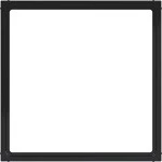 Hager WAF7074BG Zwischenring für Zentralplatte 51 x 51 mm, A.x/C.x, nachtschwarz glänzend 