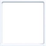 Hager WAF7074WG Zwischenring für Zentralplatte 51 x 51 mm, A.x/C.x, lichtweiß glänzend 