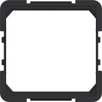 Hager WAF7091BM Zwischenring für Zentralplatte 45 x 45 mm, A.x/C.x, nachtschwarz matt 