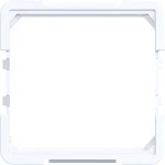 Hager WAF7091WG Zwischenring für Zentralplatte 45 x 45 mm, A.x/C.x, lichtweiß glänzend 
