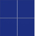 Hager WAK7014C14 Abdeckung für Tastsensor KNX Secure, 4fach, A.x/C.x, cobalt, matt 