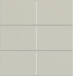 Hager WAK7016C15 Abdeckung für Tastsensor KNX Secure, 6fach, A.x/C.x, pebble, matt 