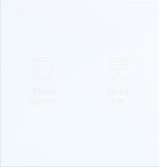 Hager WAK7211WG Aufsatz für Tastsensor KNX Secure, 1fach, hintergrundbel., A.x/C.x, l.weiß, gl 