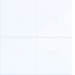 Hager WAK7214WG Abdeckung für Tastsensor KNX Secure, 4fach, hintergr.bel., A.x/C.x, l.weiß gl. 