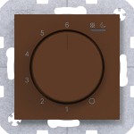 Hager WAN5010C03 Temp.regler 230V/16A, Dreh-/Druckknopf, Heizen/Kühlen,A.x/C.x, turf, matt 