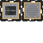 Hager WAN6110C02 Radio Touch UP DAB+, Bluetooth m. Lautsprecher,A.x/C.x, hazel, matt 