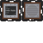 Hager WAN6110C03 Radio Touch UP DAB+, Bluetooth m. Lautsprecher,A.x/C.x, turf, matt 