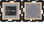 Hager WAN6110C12 Radio Touch UP DAB+, Bluetooth m. Lautsprecher,A.x/C.x, petal, matt 