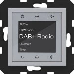 Hager WAN6111TA Radio Touch UP DAB+, Bluetooth, A.x/C.x, titan metallisch, lackiert 