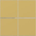 Hager WAN7020C08 Abdeckung für Taster, 2fach, A.x/C.x, gold, metallisch 